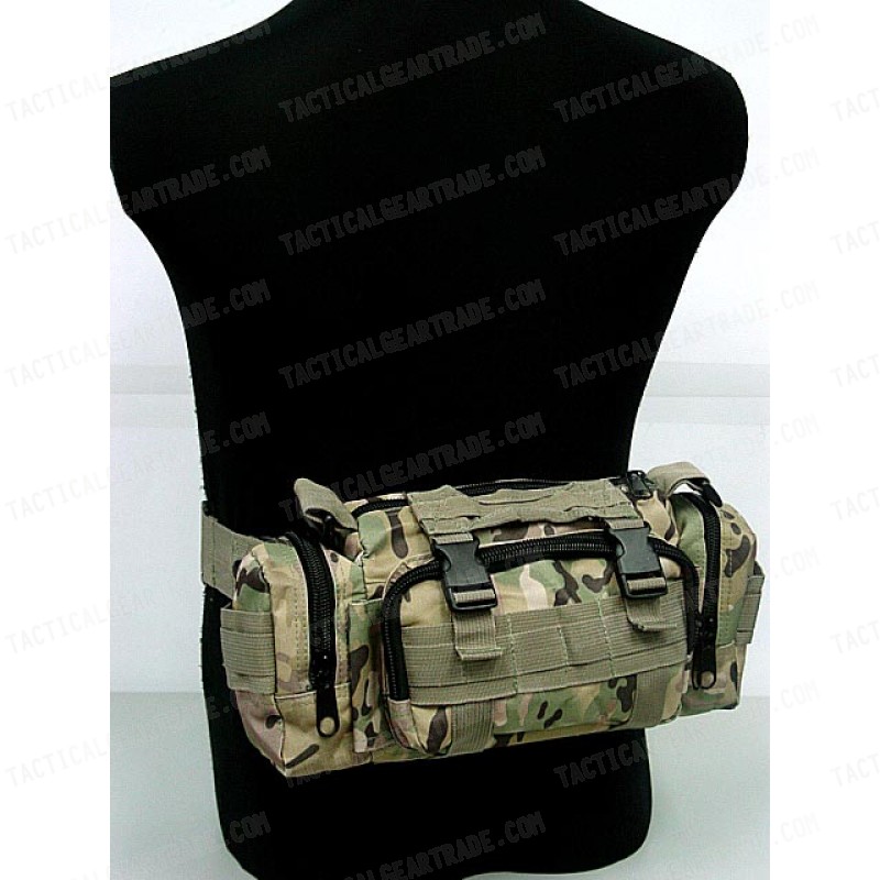 Molle Utility Shoulder Waist Pouch Bag Multi Camo