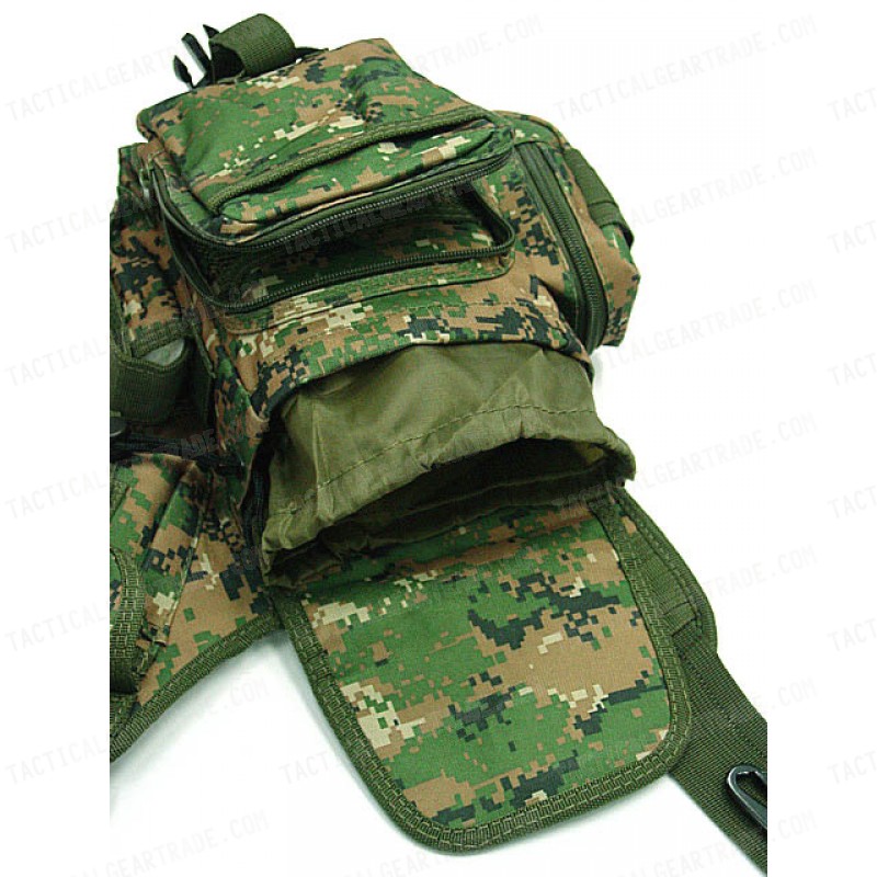 Military Universal Utility Shoulder Bag Digital Camo Woodland