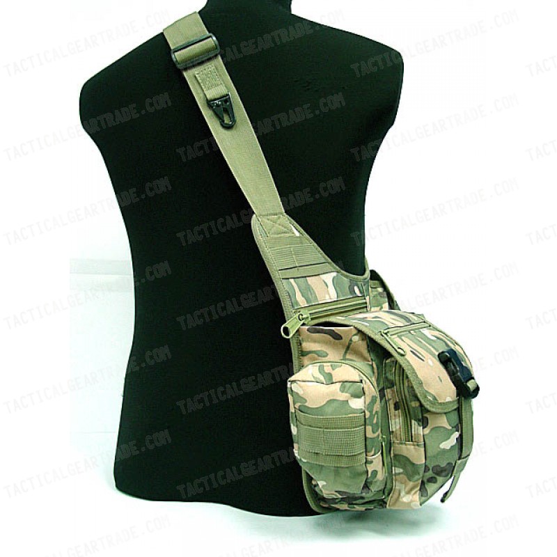 Military Universal Utility Shoulder Bag Multi Camo for $12.59