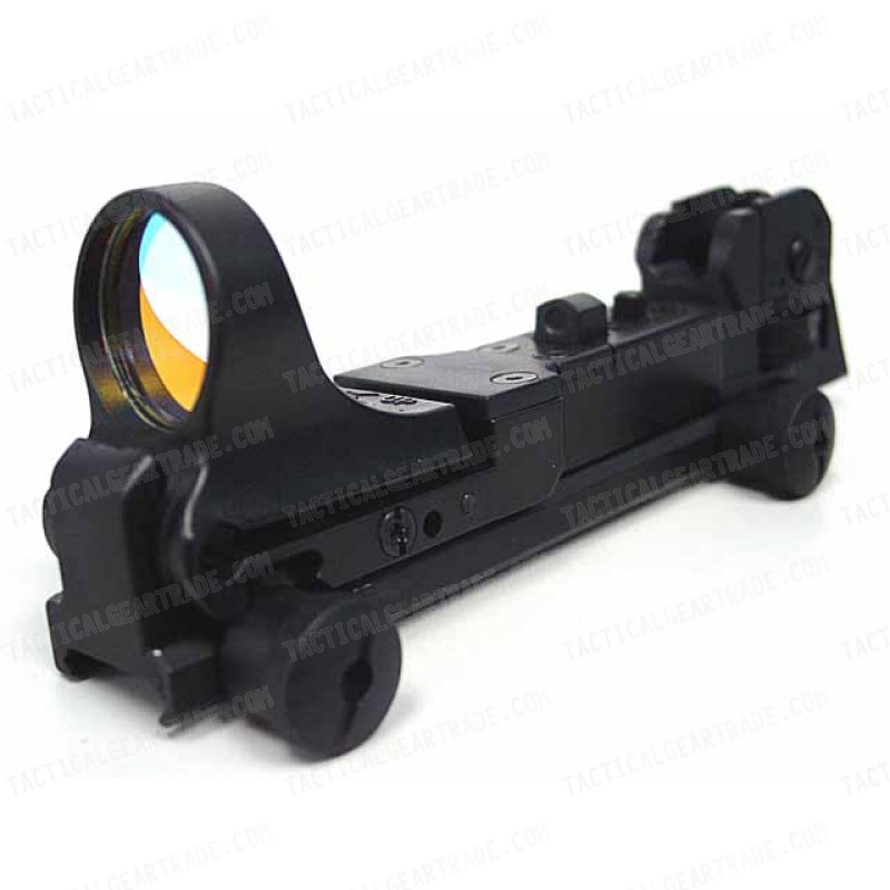 CMore Style Red Dot Sight Reflex with AR Rear Iron Sight Black