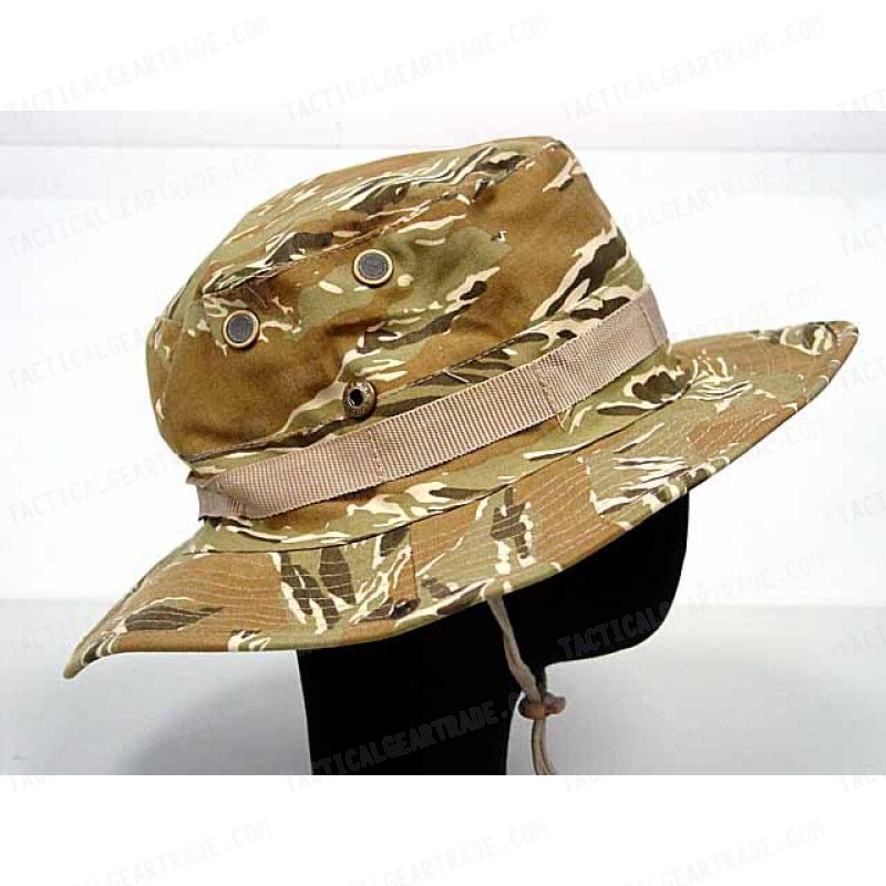 MIL-SPEC Boonie Hat Cap Tiger Stripe Desert Camo