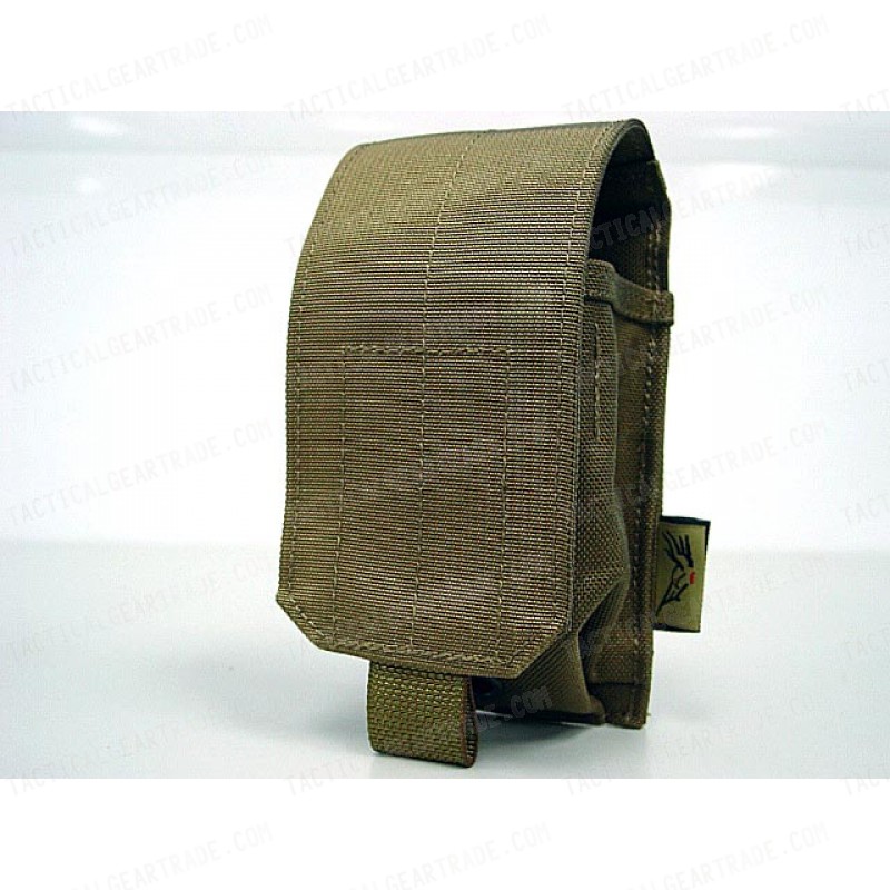 Flyye 1000D Molle Single Smoke/Flash Grenade Pouch Coyote Brown