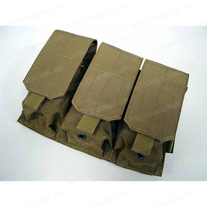 Flyye 1000D Molle Triple M4/M16 Magazine Pouch Coyote Brown