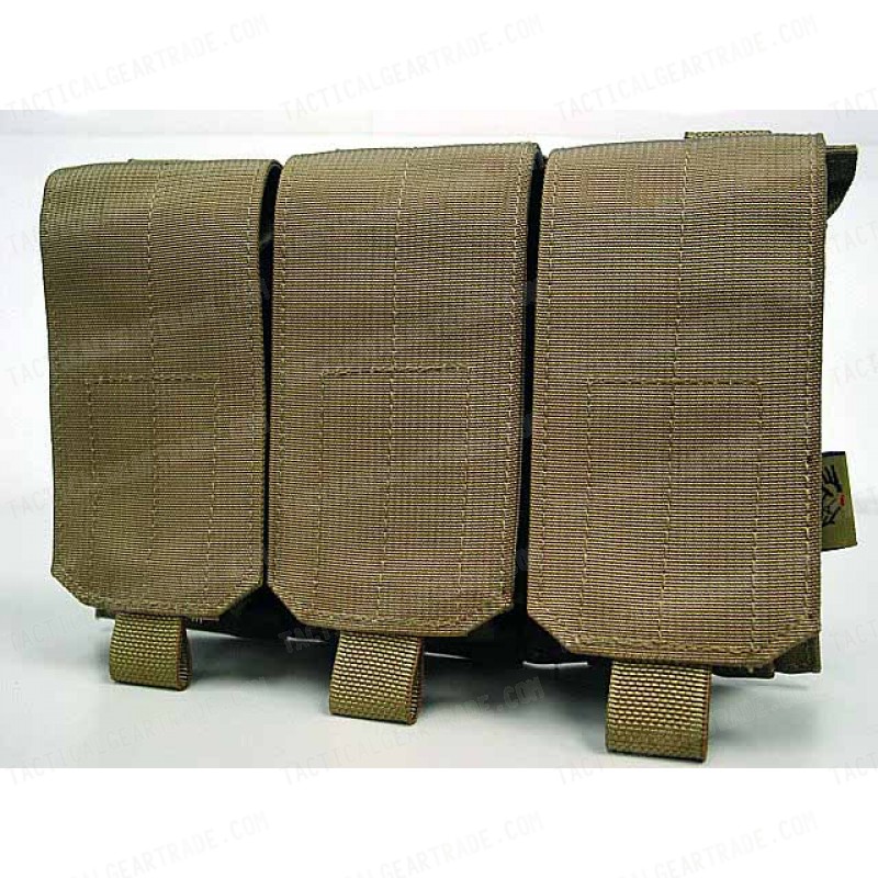 Flyye 1000D Molle Triple M4/M16 Magazine Pouch Coyote Brown