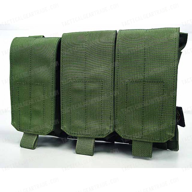 Flyye 1000D Molle Triple M4/M16 Magazine Pouch OD