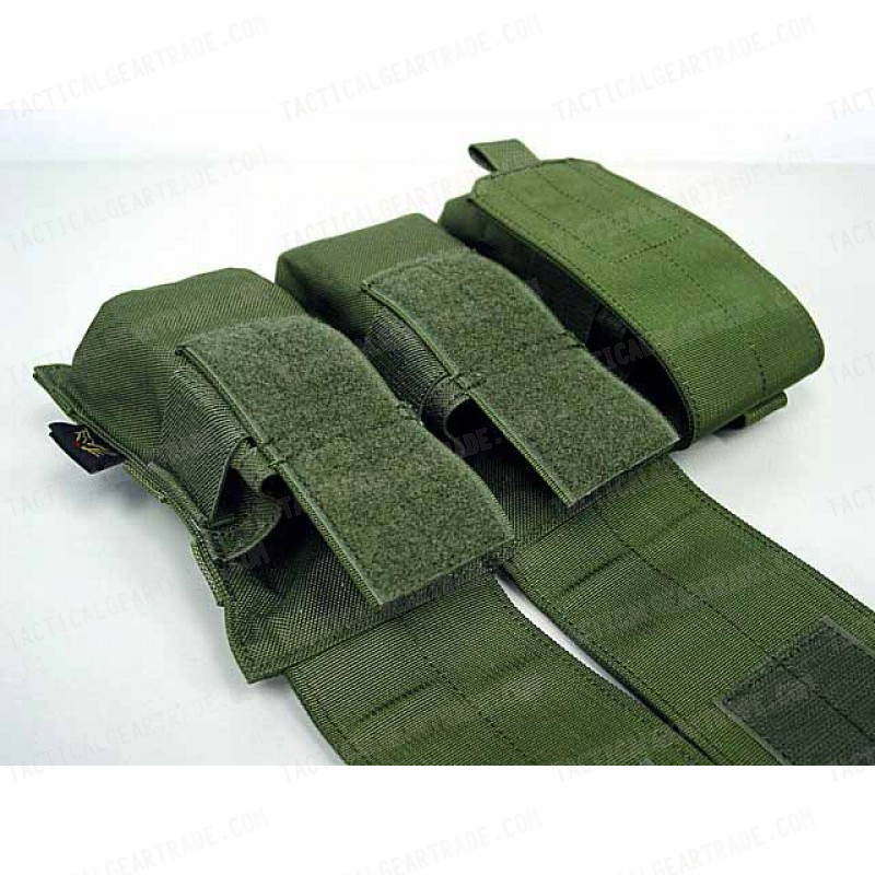 Flyye 1000D Molle Triple M4/M16 Magazine Pouch OD