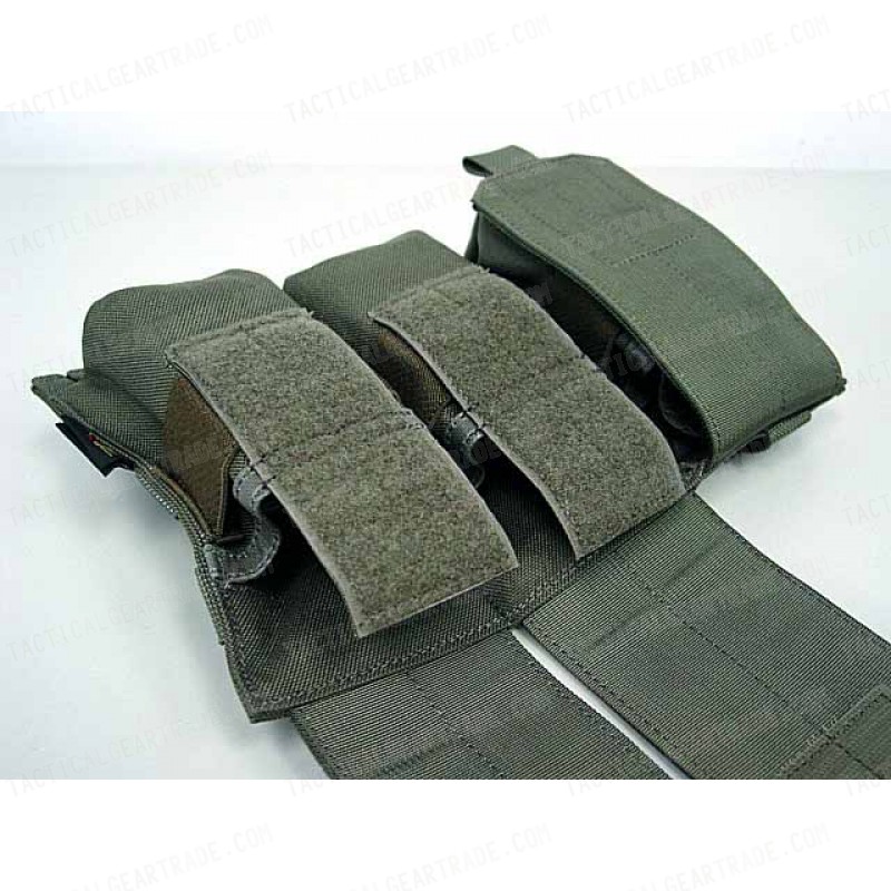 Flyye 1000D Molle Triple M4/M16 Magazine Pouch Ranger Green