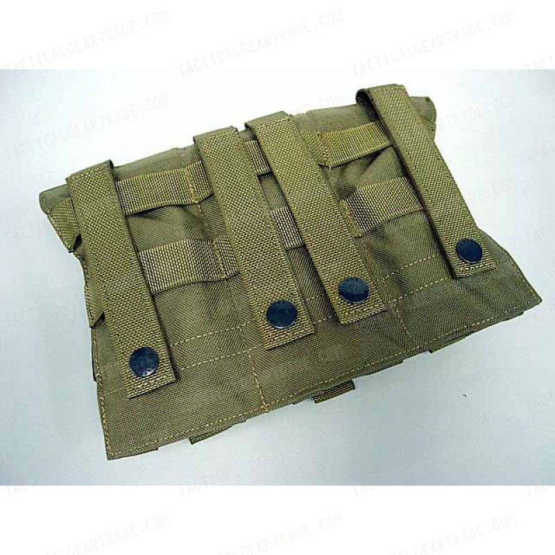 Flyye 1000D Molle Triple M4/M16 Magazine Pouch Khaki