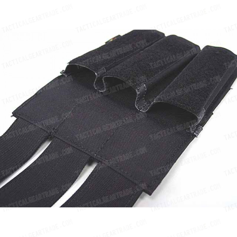 Flyye 1000D Molle Triple MP5 Magazine Pouch Black