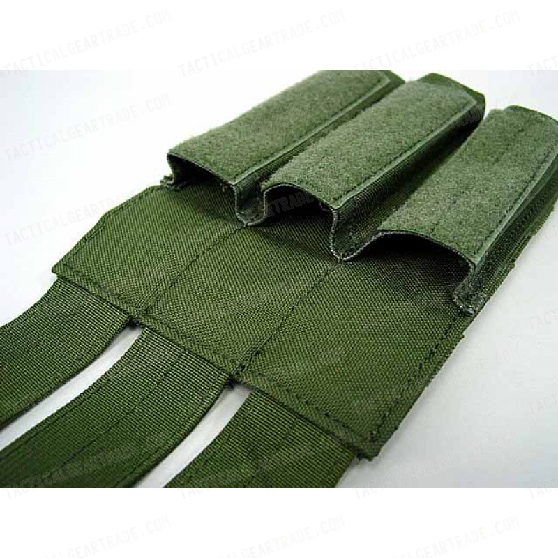 Flyye 1000D Molle Triple MP5 Magazine Pouch OD