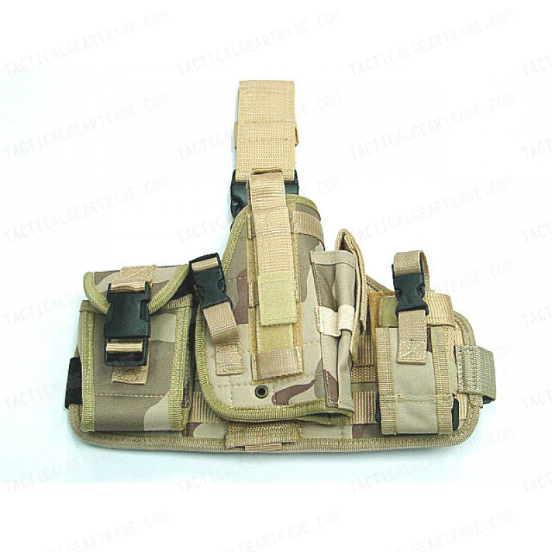 Component Molle Drop Leg Pistol Holster Desert Camo