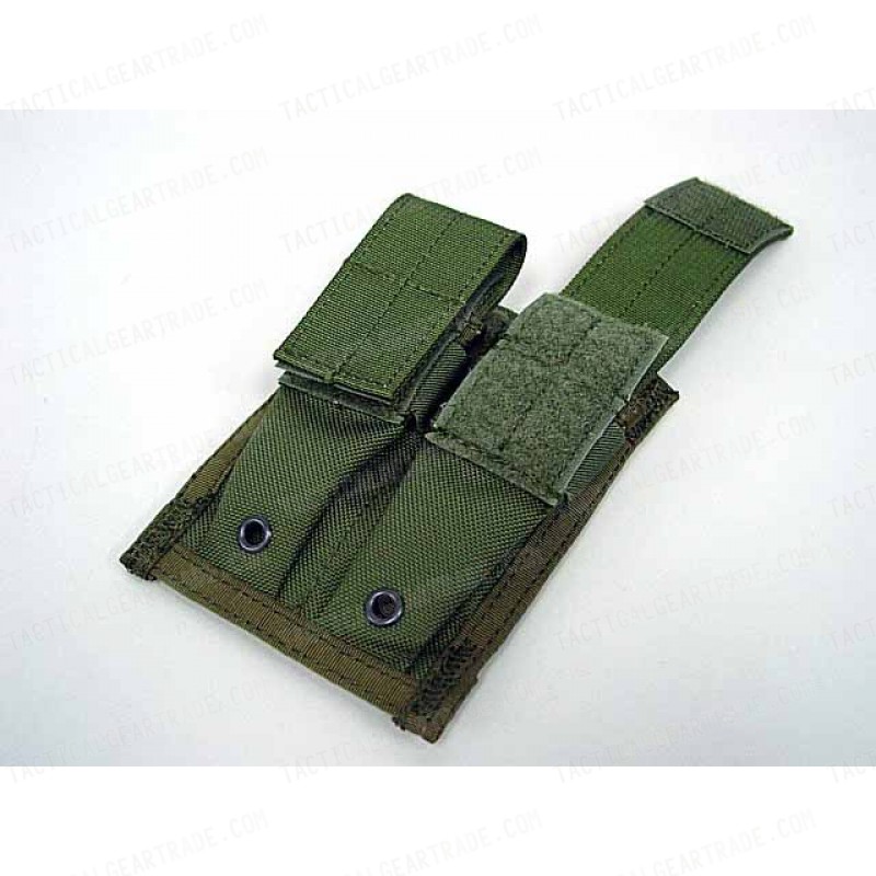 Flyye 1000D Molle Double 9mm Pistol Magazine Pouch OD