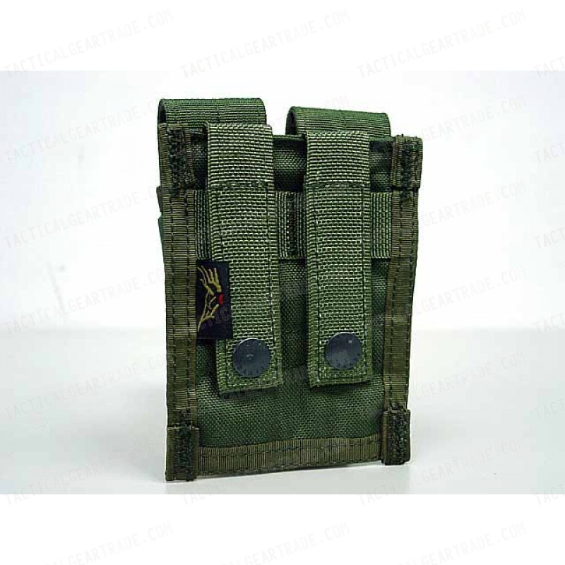 Flyye 1000D Molle Double 9mm Pistol Magazine Pouch OD