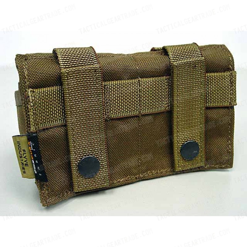 Flyye 1000D Molle Double Frag Grenade Pouch Coyote Brown