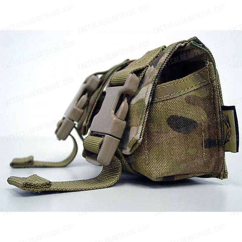 Flyye 500D Molle Double Frag Grenade Pouch Multicam