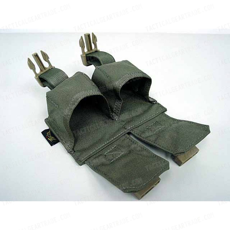 Flyye 1000D Molle Double Frag Grenade Pouch Ranger Green