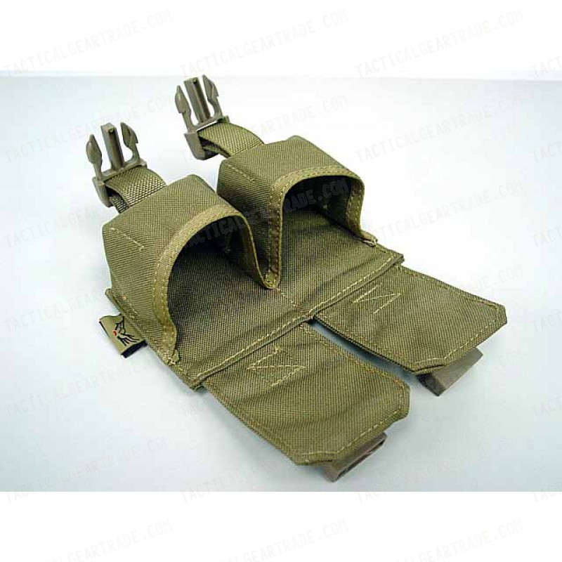 Flyye 1000D Molle Double Frag Grenade Pouch Khaki