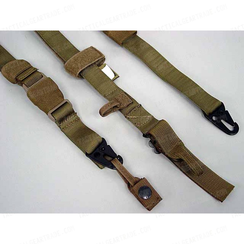 Flyye 1000D Airsoft 3-Point QD Rifle Sling Coyote Brown