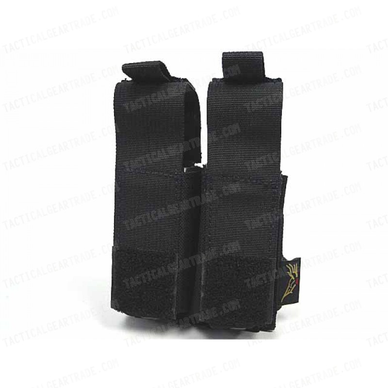 Flyye 1000D Molle Double .45 Pistol Magazine Pouch Black