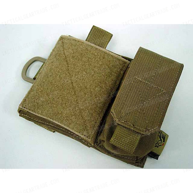 Flyye 1000D Molle SAF Admin Panel Map Pouch Coyote Brown for 15.74