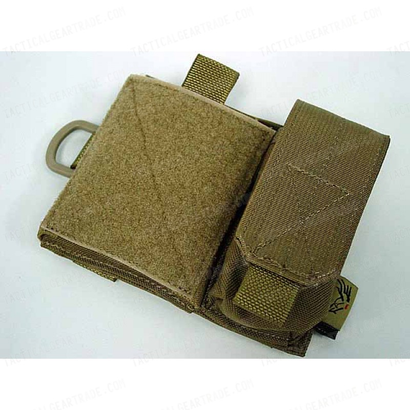 Flyye 1000D Molle SAF Admin Panel Map Pouch Coyote Brown