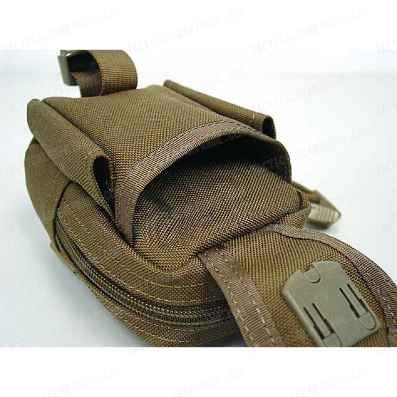 Flyye 1000D Molle Mini Duty Pouch Waist Bag Coyote Brown