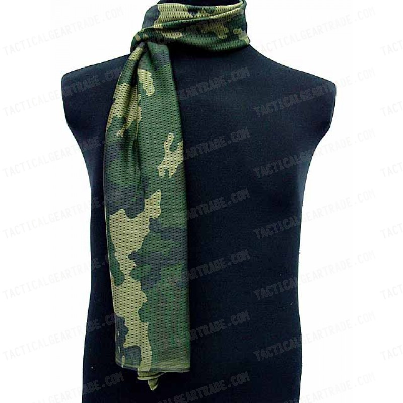 USMC Army Scrim Scarf Face Veil Mask Camo Woodland OD