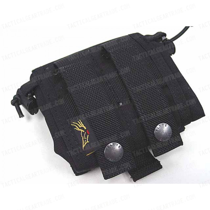 Flyye 1000D Molle Folding Magazine Drop Pouch Bag Black