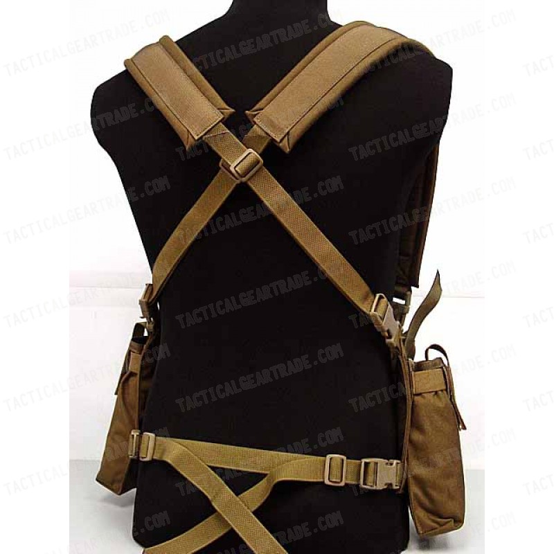 Flyye 1000D Tactical LBT M4 Magazine Chest Rig Vest Coyote Brown