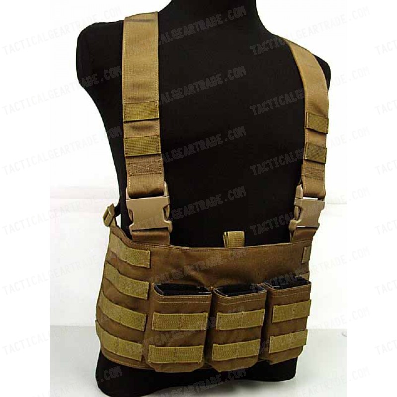 Flyye 1000D Molle LAW ENF Magazine Chest Rig Vest Coyote Brown