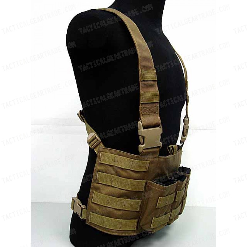 Flyye 1000D Molle LAW ENF Magazine Chest Rig Vest Coyote Brown