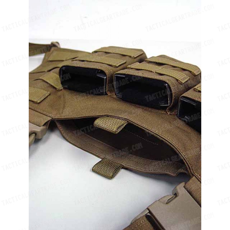 Flyye 1000D Molle LAW ENF Magazine Chest Rig Vest Coyote Brown