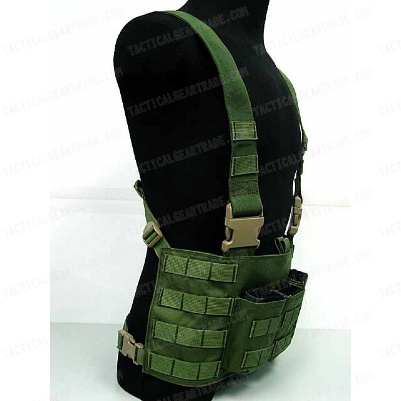 Flyye 1000D Molle LAW ENF Magazine Chest Rig Vest OD