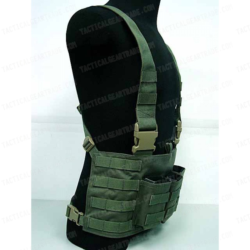 Flyye 1000D Molle LAW ENF Magazine Chest Rig Vest Ranger Green