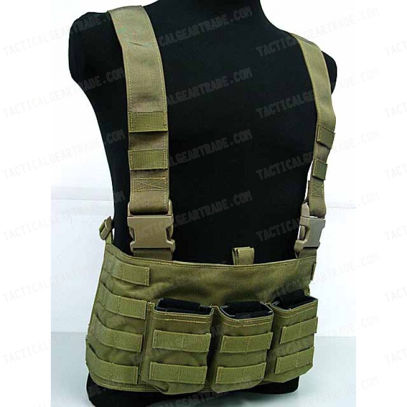 Flyye 1000D Molle LAW ENF Magazine Chest Rig Vest Khaki