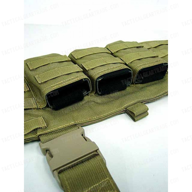 Flyye 1000D Molle LAW ENF Magazine Chest Rig Vest Khaki