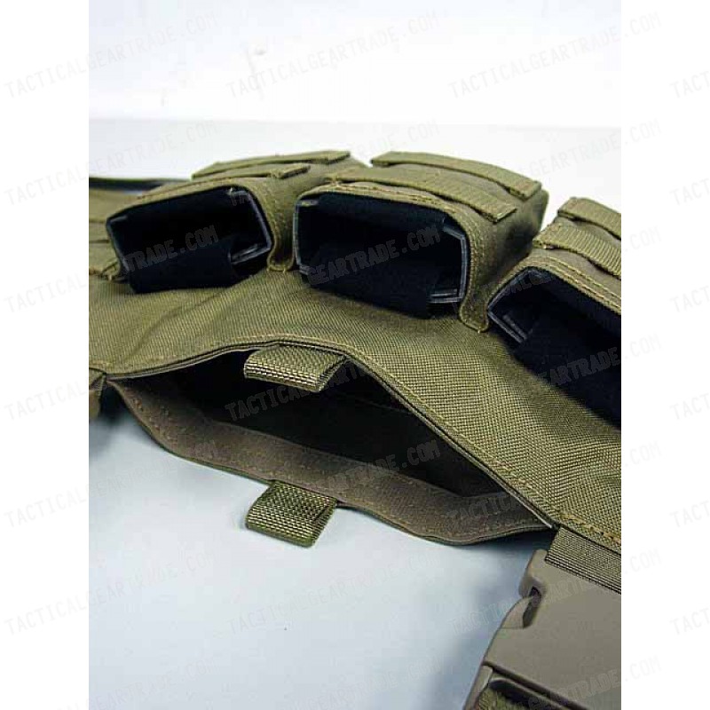 Flyye 1000D Molle LAW ENF Magazine Chest Rig Vest Khaki