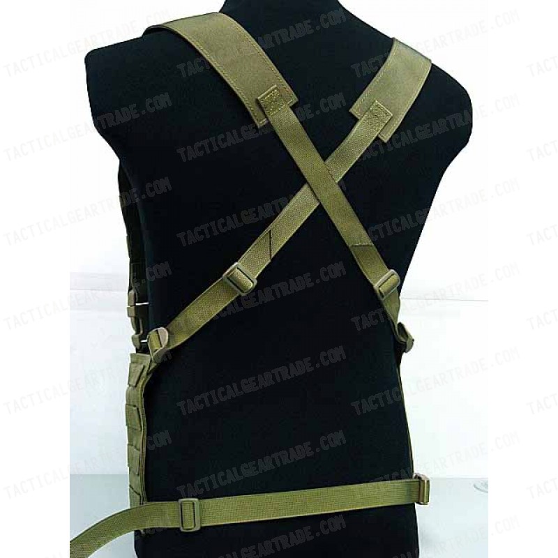 Flyye 1000D Molle LAW ENF Magazine Chest Rig Vest Khaki