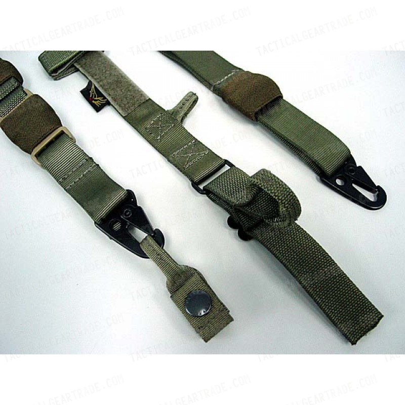 Flyye 1000D Airsoft 3-Point QD Rifle Sling Ranger Green