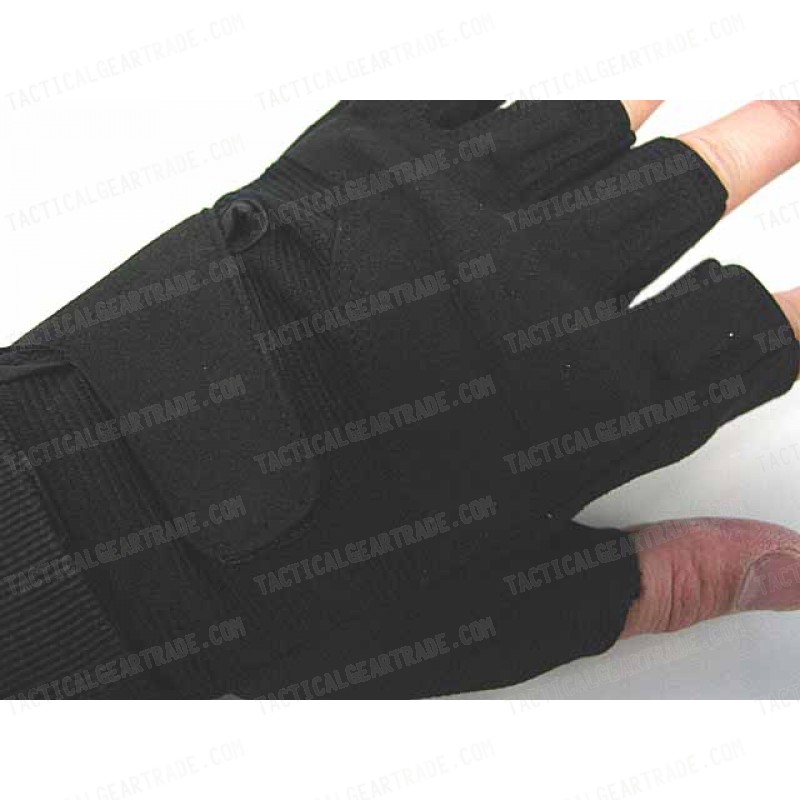 Special Operation Tactical Half Finger Assault Gloves Black