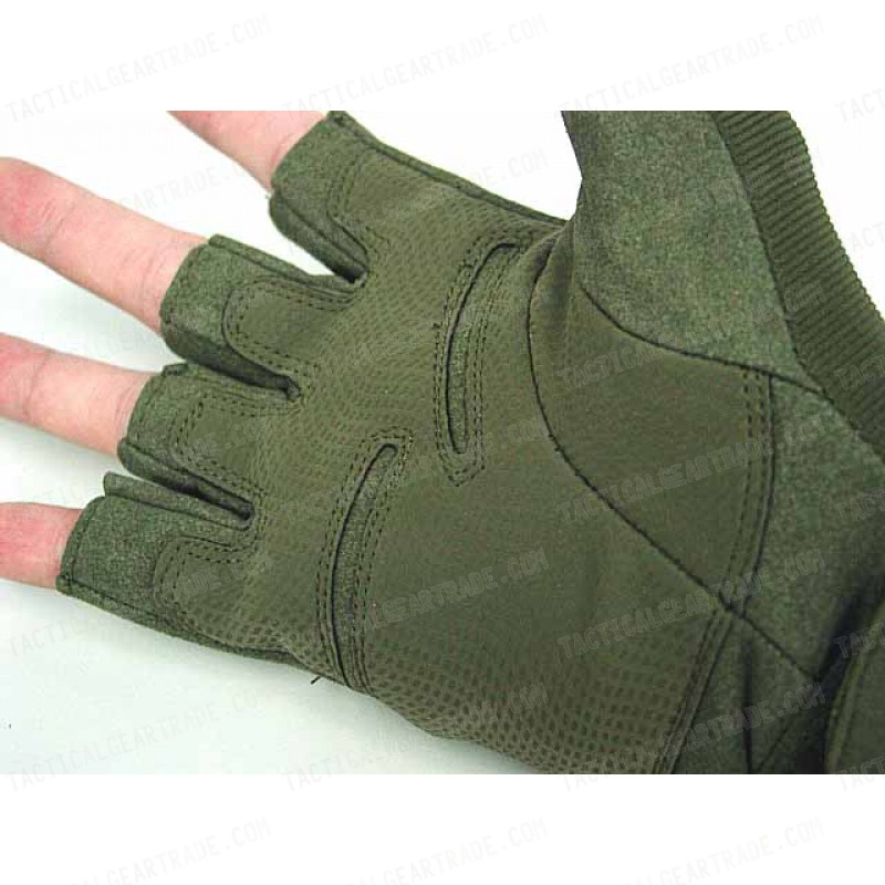 Special Operation Tactical Half Finger Assault Gloves OD