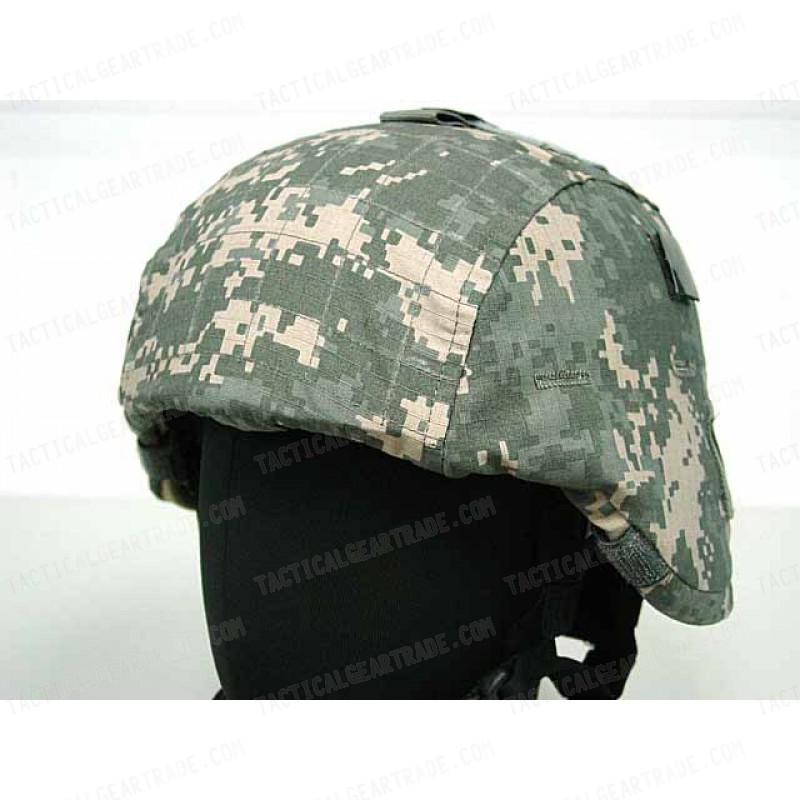 USGI MICH TC-2000 ACH Helmet Cover Digital ACU Camo Ver. 1