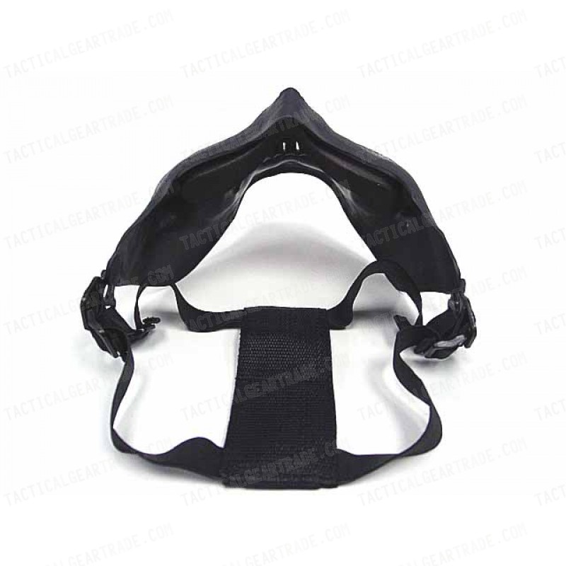 Airsoft Skull Skeleton Half Face Protector Mask Silver Black