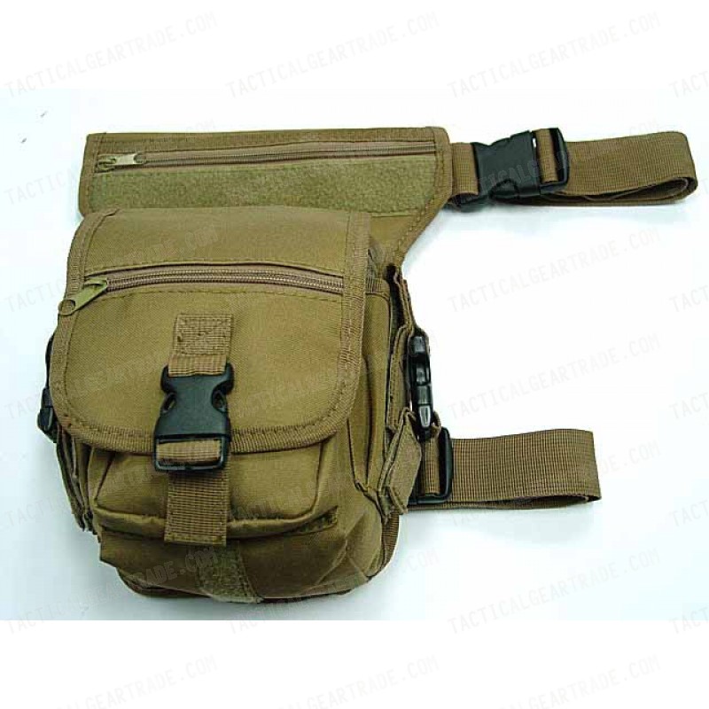 Drop Leg Utility Waist Pouch Carrier Bag Coyote Brown