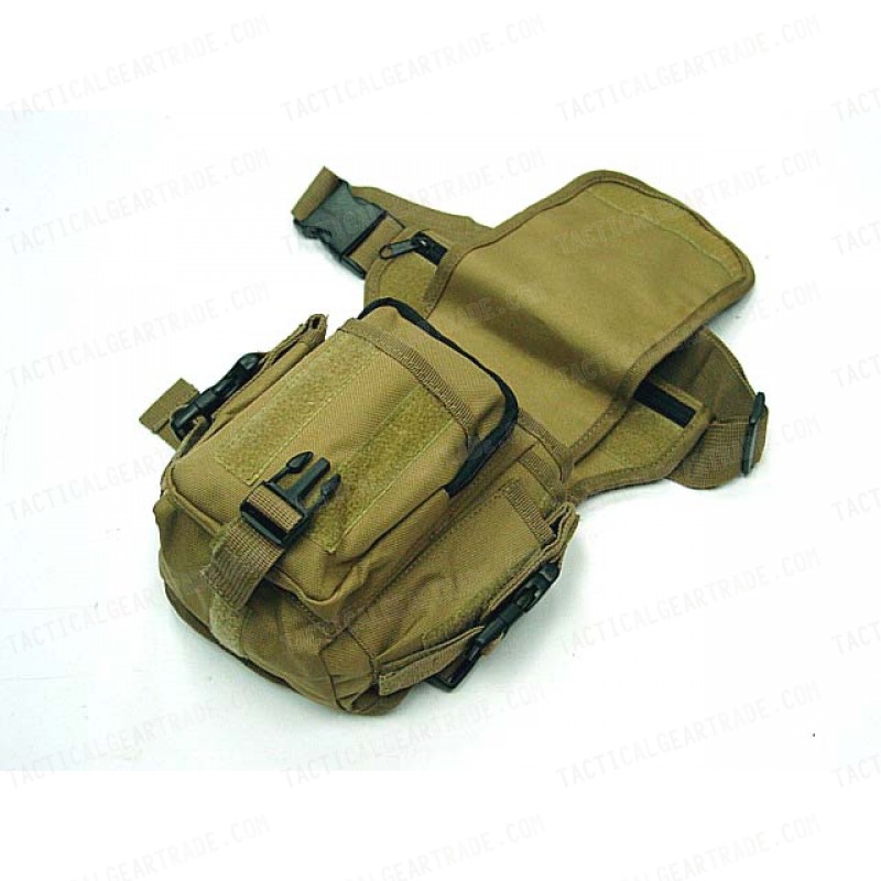 Drop Leg Utility Waist Pouch Carrier Bag Coyote Brown