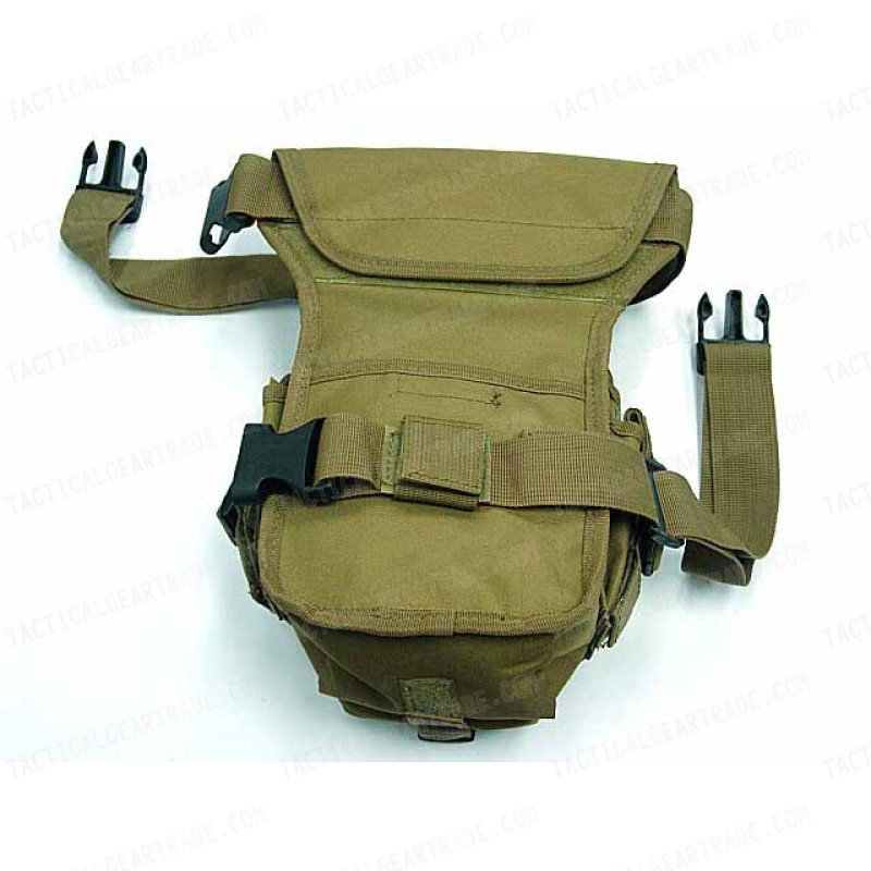 Drop Leg Utility Waist Pouch Carrier Bag Coyote Brown