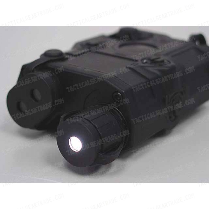 PRO&T AN/PEQ-15 Green Dot Laser & LED Flashlight Black