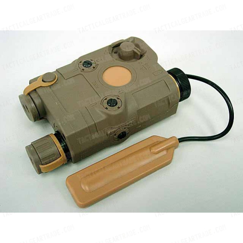 PRO&T AN/PEQ-15 Green Dot Laser & LED Flashlight Tan