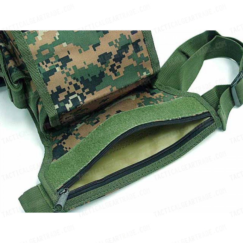 Drop Leg Utility Waist Pouch Carrier Bag Digital Camo Woodland