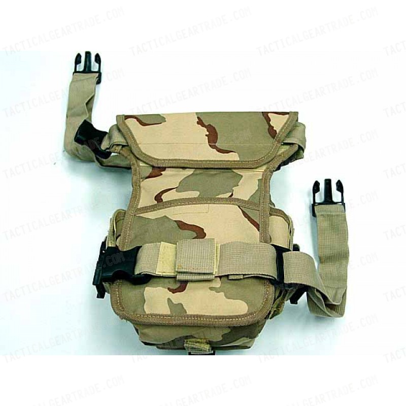 Drop Leg Utility Waist Pouch Carrier Bag Desert Camo
